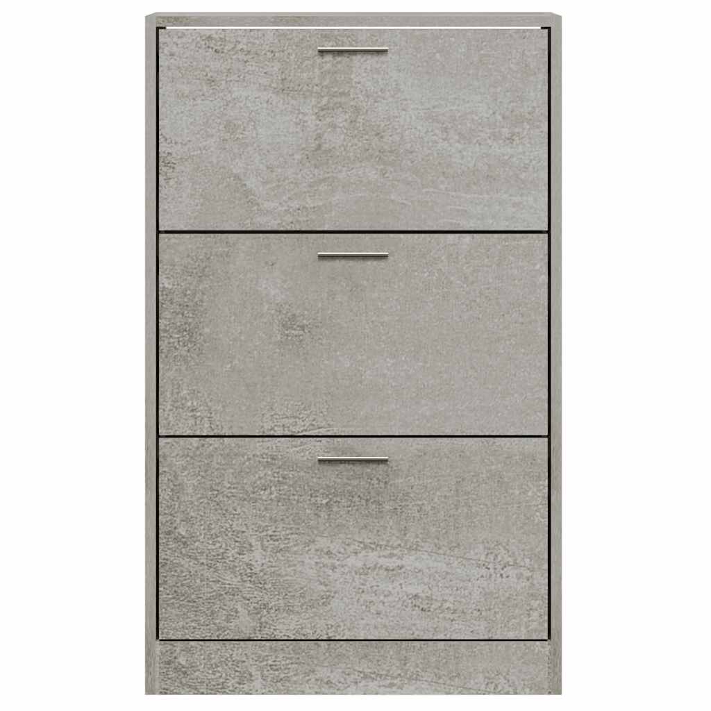 Ormarić za cipele boja betona 63x24x103 cm konstruirano drvo