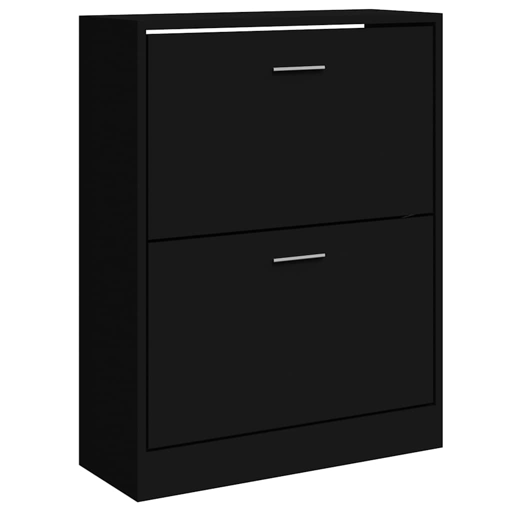 Ormarić za cipele crni 63 x 24 x 81 cm od konstruiranog drva