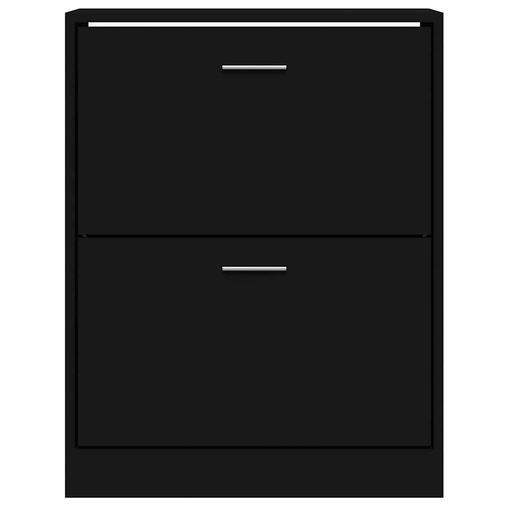 Ormarić za cipele crni 63 x 24 x 81 cm od konstruiranog drva