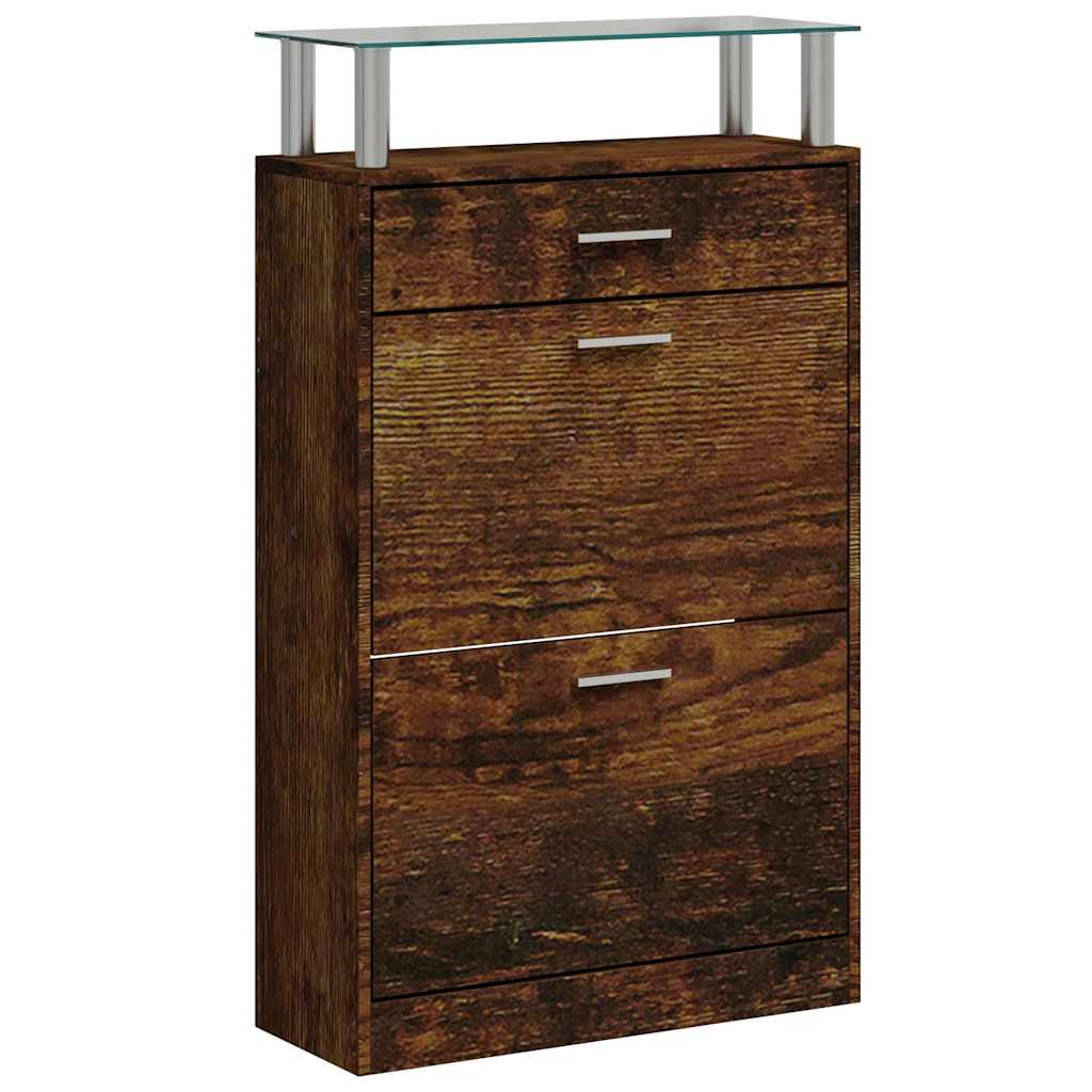 Ormarić za cipele boja hrasta 63x24x104 cm konstruirano drvo