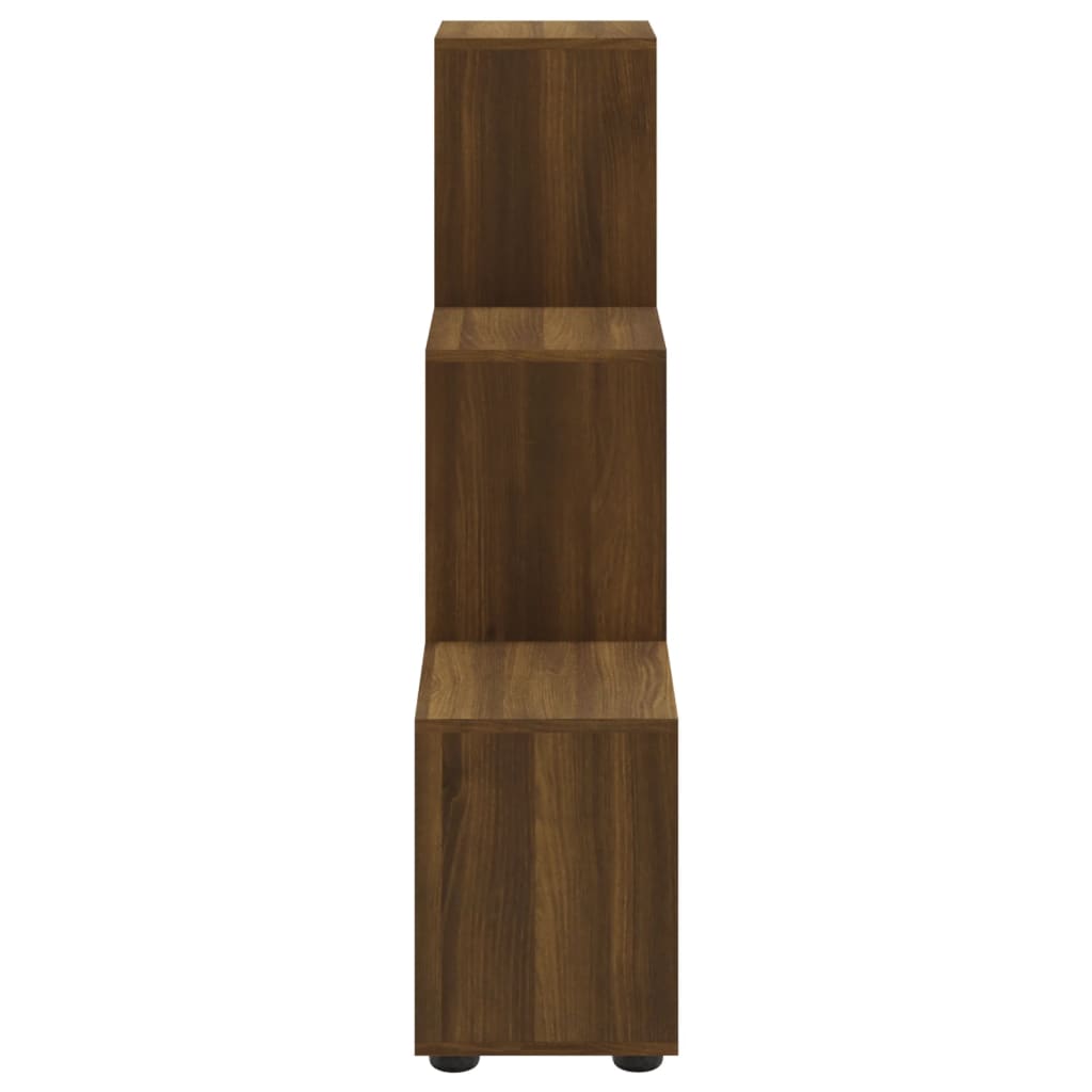 Regal za knjige u obliku stepenica boja hrasta 107 cm drveni