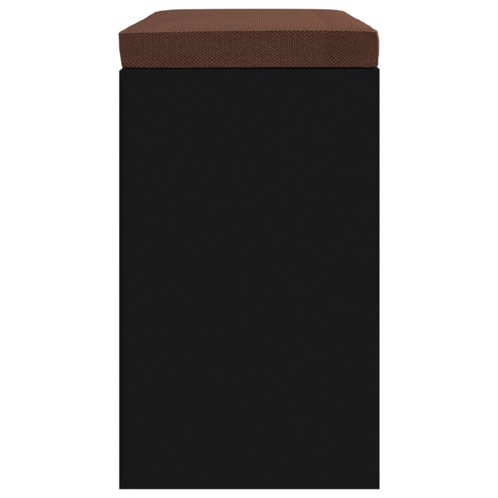 Klupa za cipele crna 103 x 30 x 48 cm od konstruiranog drva