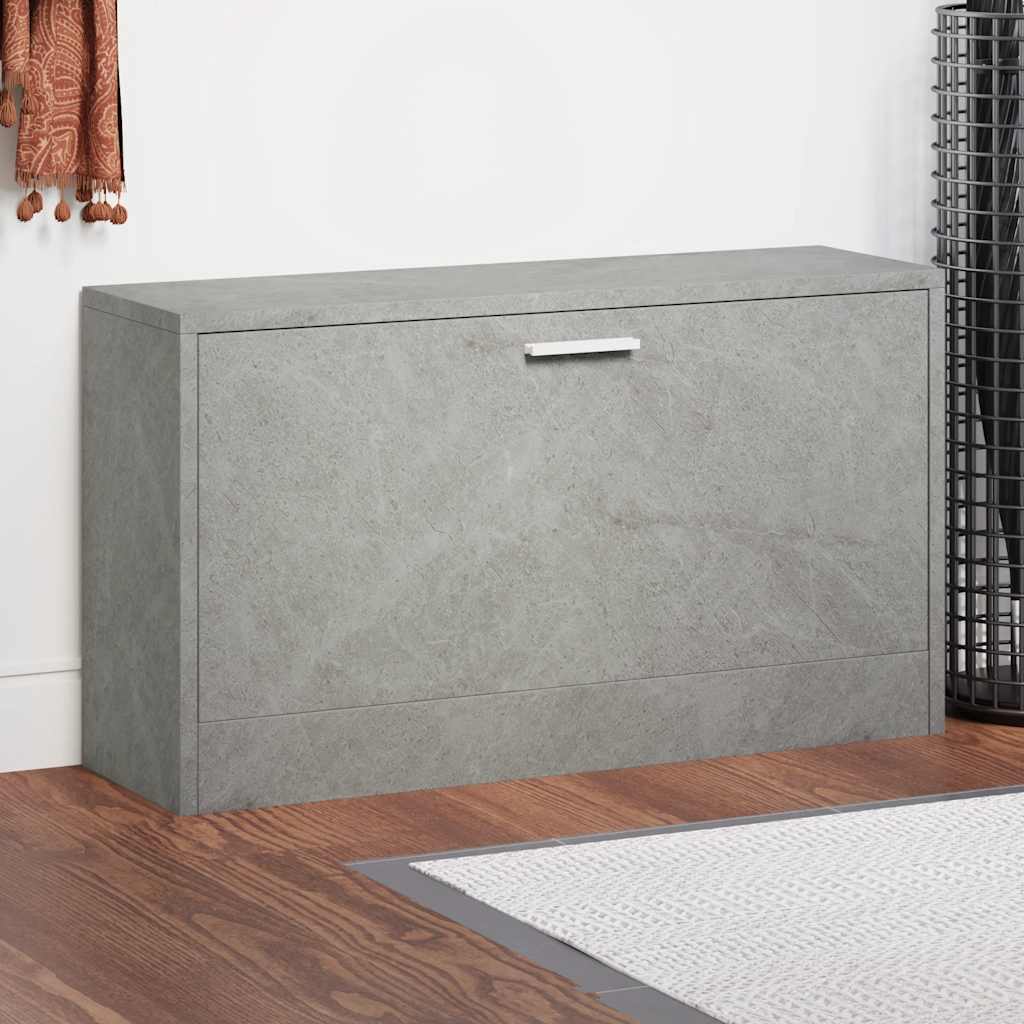 Klupa za cipele boja betona 80x24x45 cm konstruirano drvo