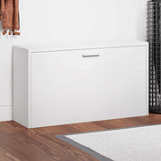 Klupa za cipele visoki sjaj bijela 80x24x45 cm inženjerski drvo