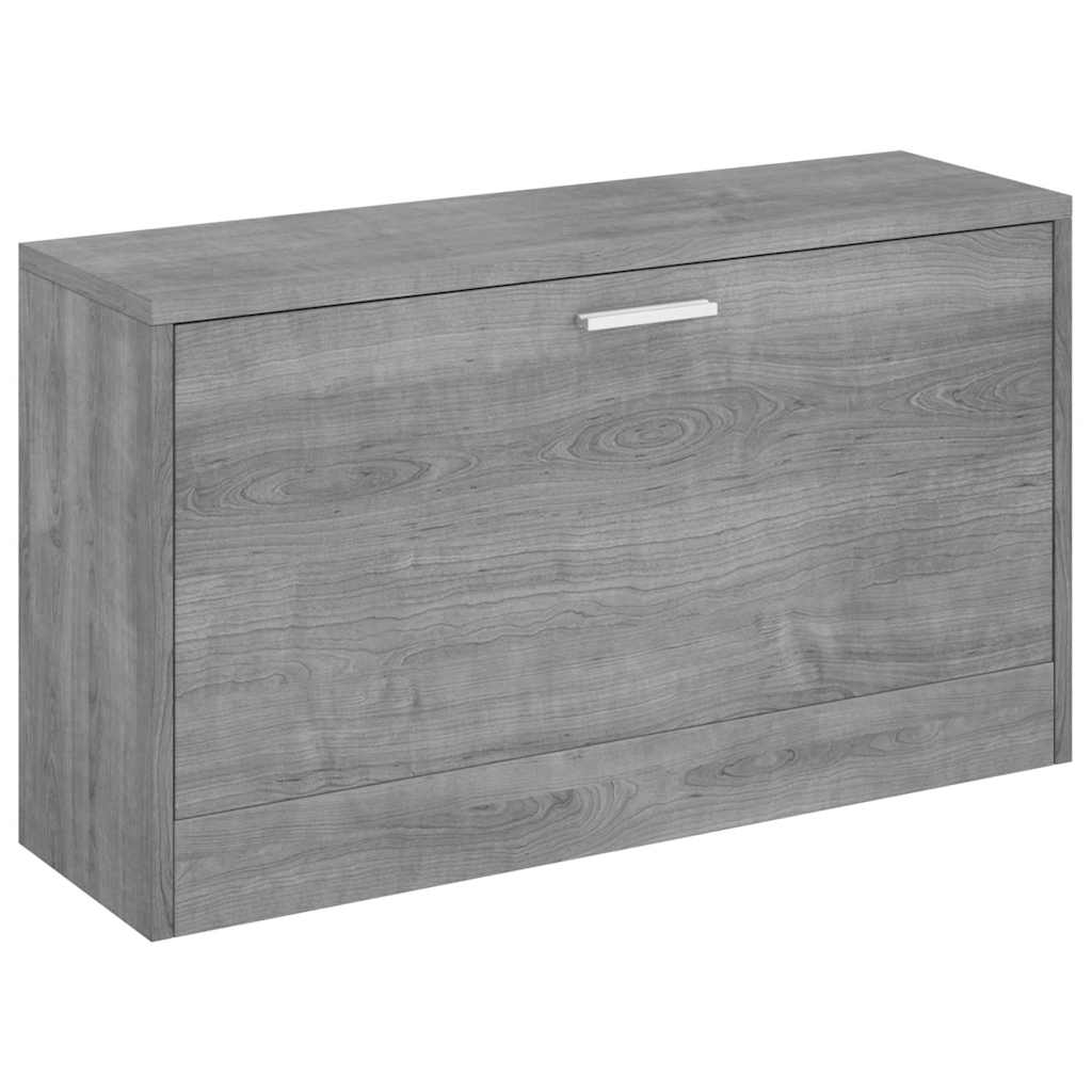 Klupa za cipele boja sivog hrasta 80x24x45 cm konstruirano drvo