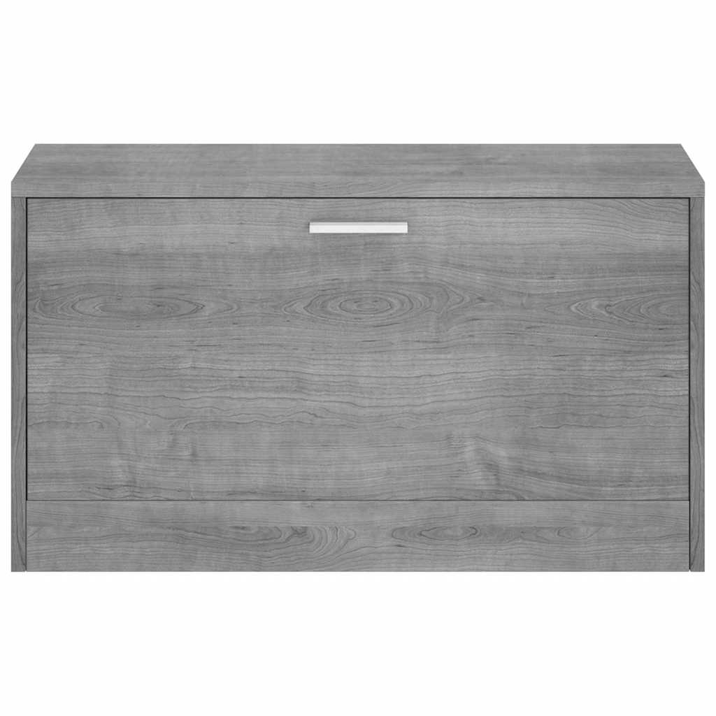Klupa za cipele boja sivog hrasta 80x24x45 cm konstruirano drvo