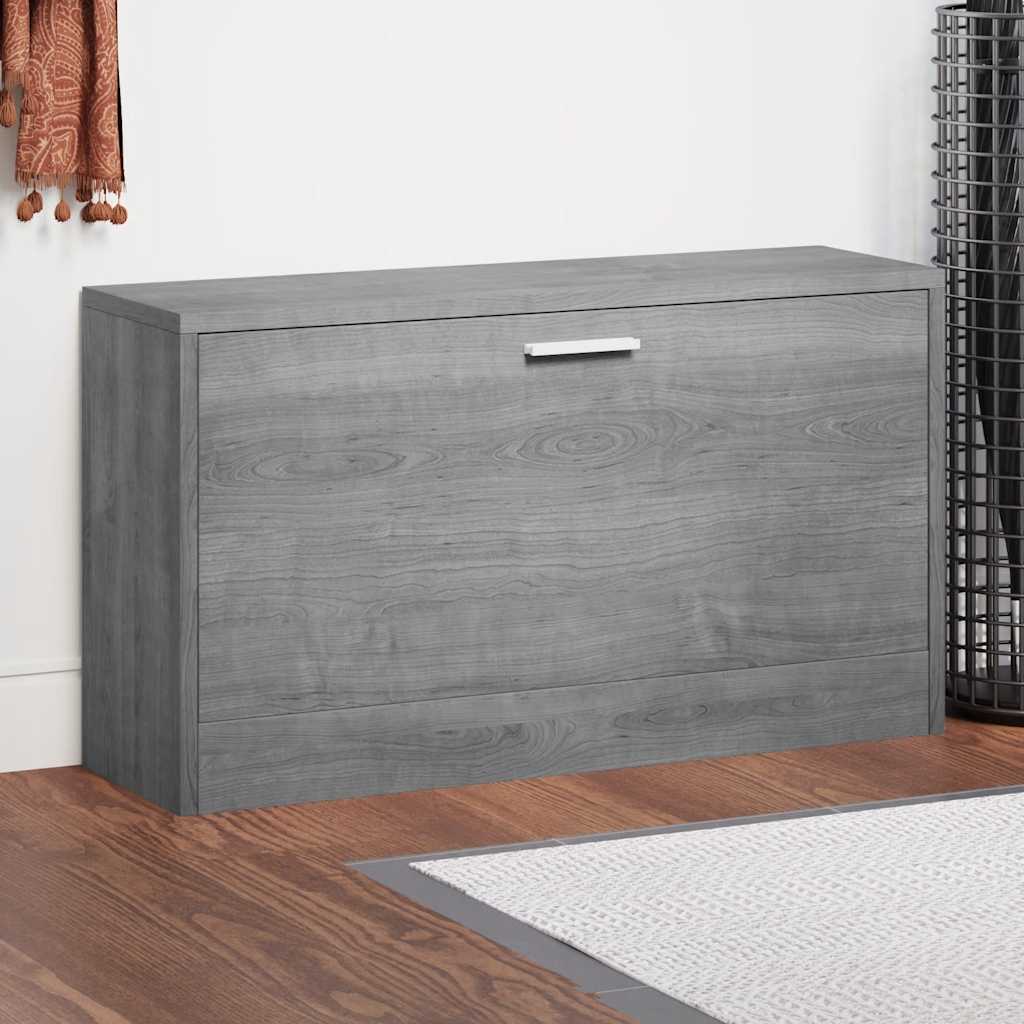 Klupa za cipele boja sivog hrasta 80x24x45 cm konstruirano drvo