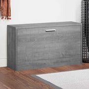 Klupa za cipele boja sivog hrasta 80x24x45 cm konstruirano drvo