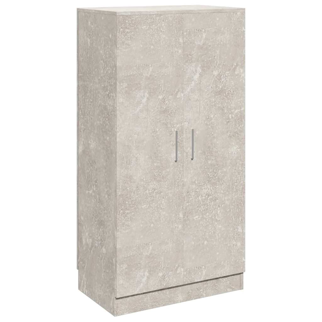 Ormarić za cipele boja betona 55x35x108 cm konstruirano drvo