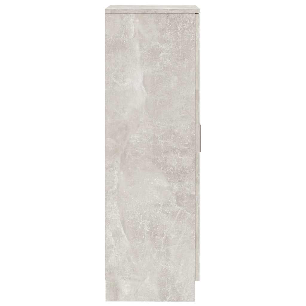Ormarić za cipele boja betona 55x35x108 cm konstruirano drvo