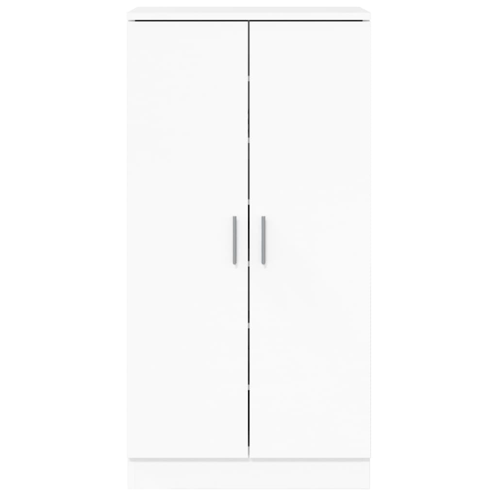 Ormarić za cipele sjajni bijeli 55x35x108 cm konstruirano drvo