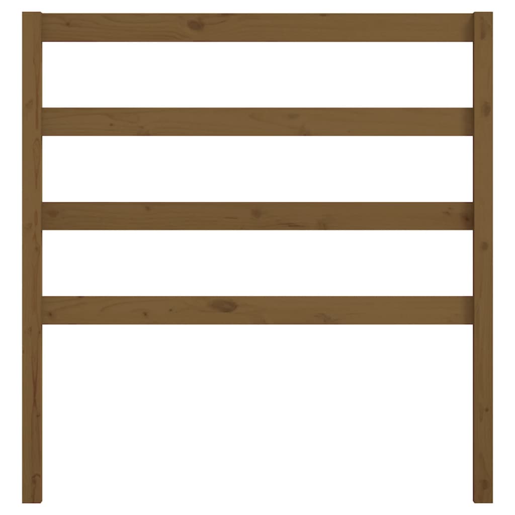 Uzglavlje za krevet boja meda 81 x 4 x 100 cm masivna borovina