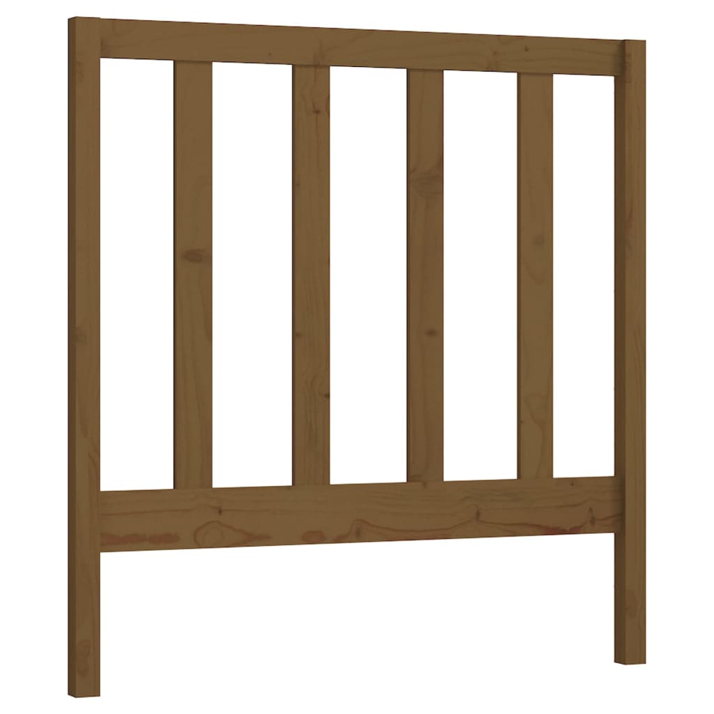 Uzglavlje za krevet boja meda 81 x 4 x 100 cm masivna borovina
