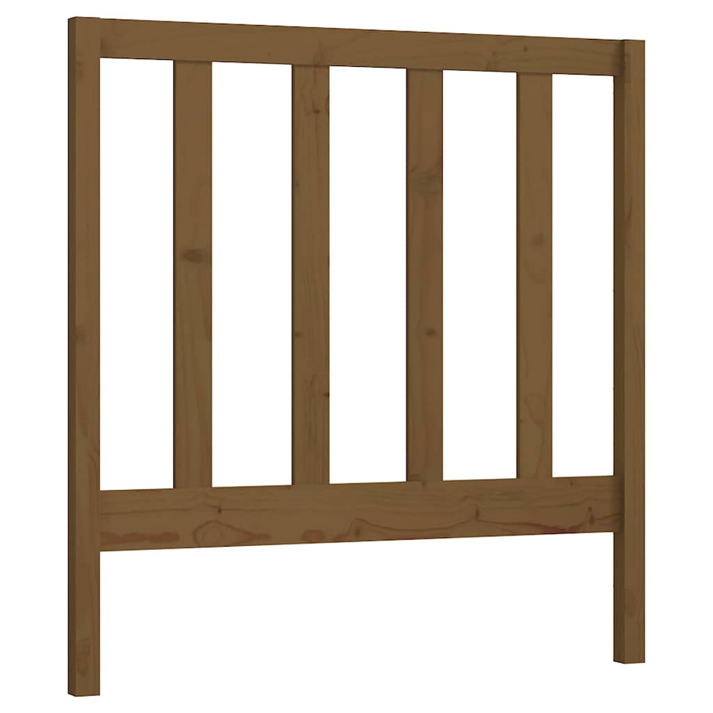 Uzglavlje za krevet boja meda 96 x 4 x 100 cm masivna borovina
