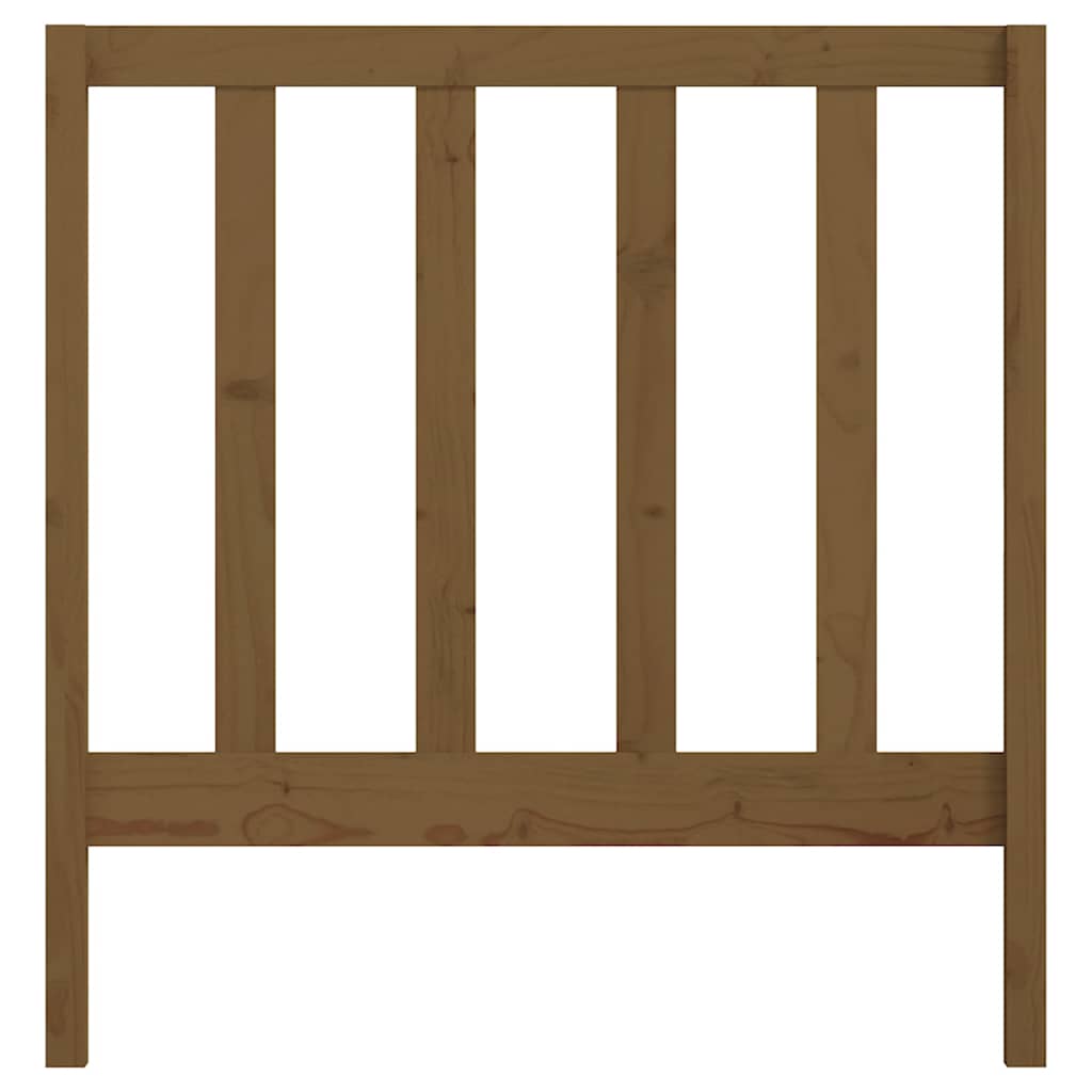 Uzglavlje za krevet boja meda 96 x 4 x 100 cm masivna borovina