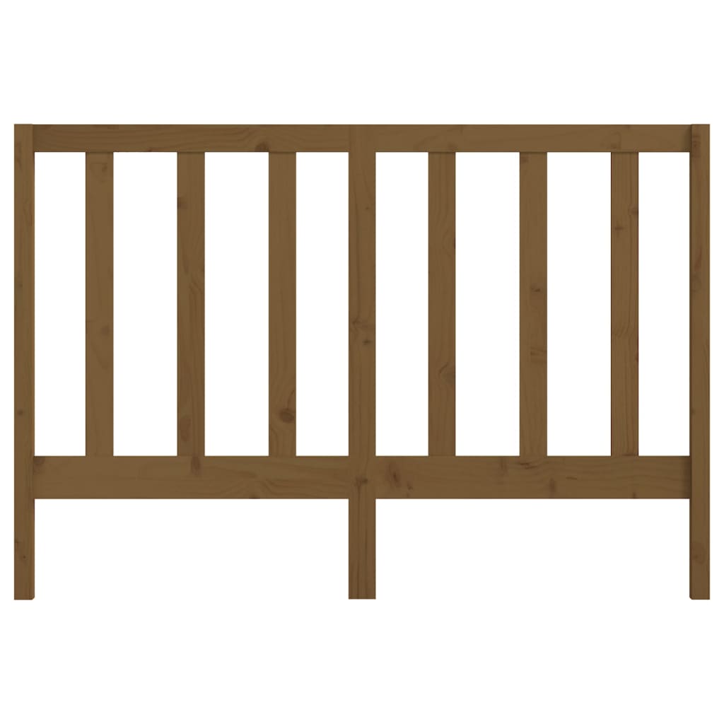 Uzglavlje za krevet boja meda 156 x 4 x 100 cm masivna borovina
