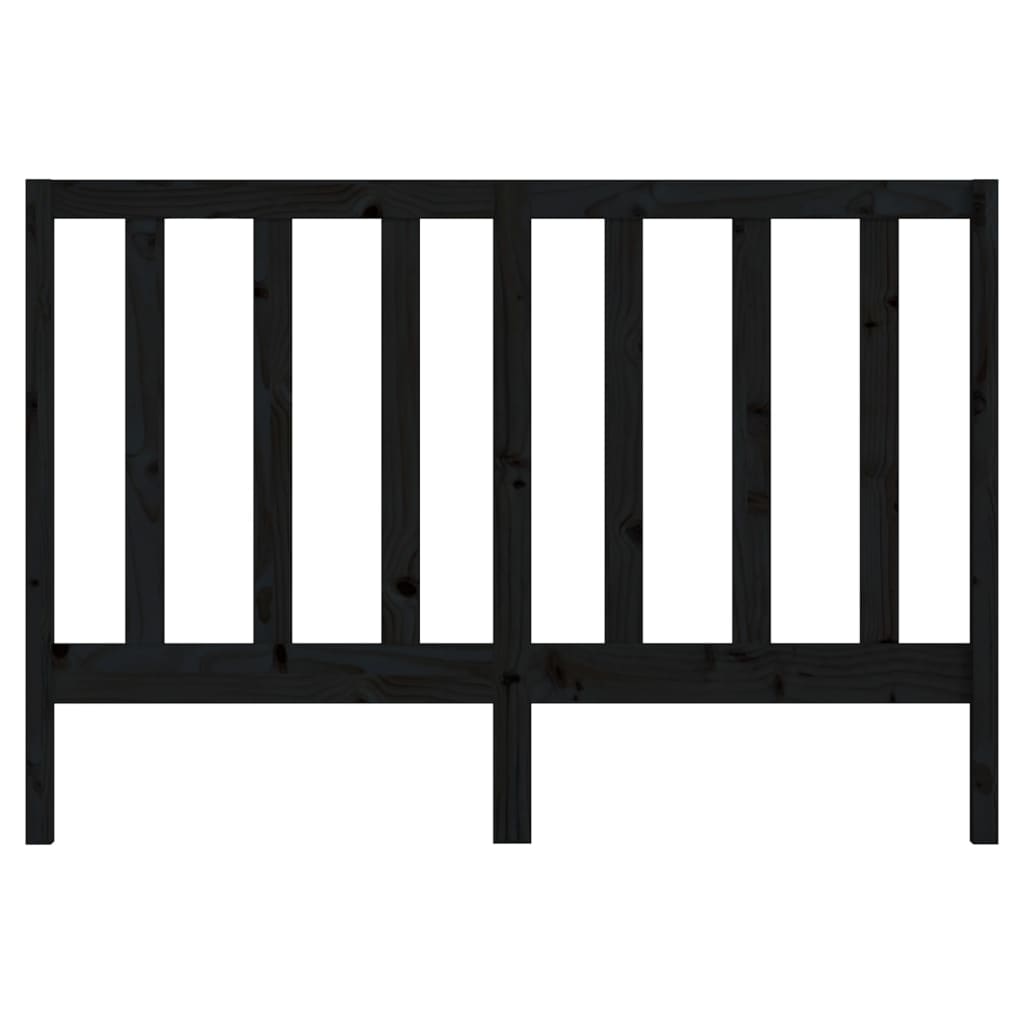 Uzglavlje za krevet crno 166 x 4 x 100 cm od masivne borovine