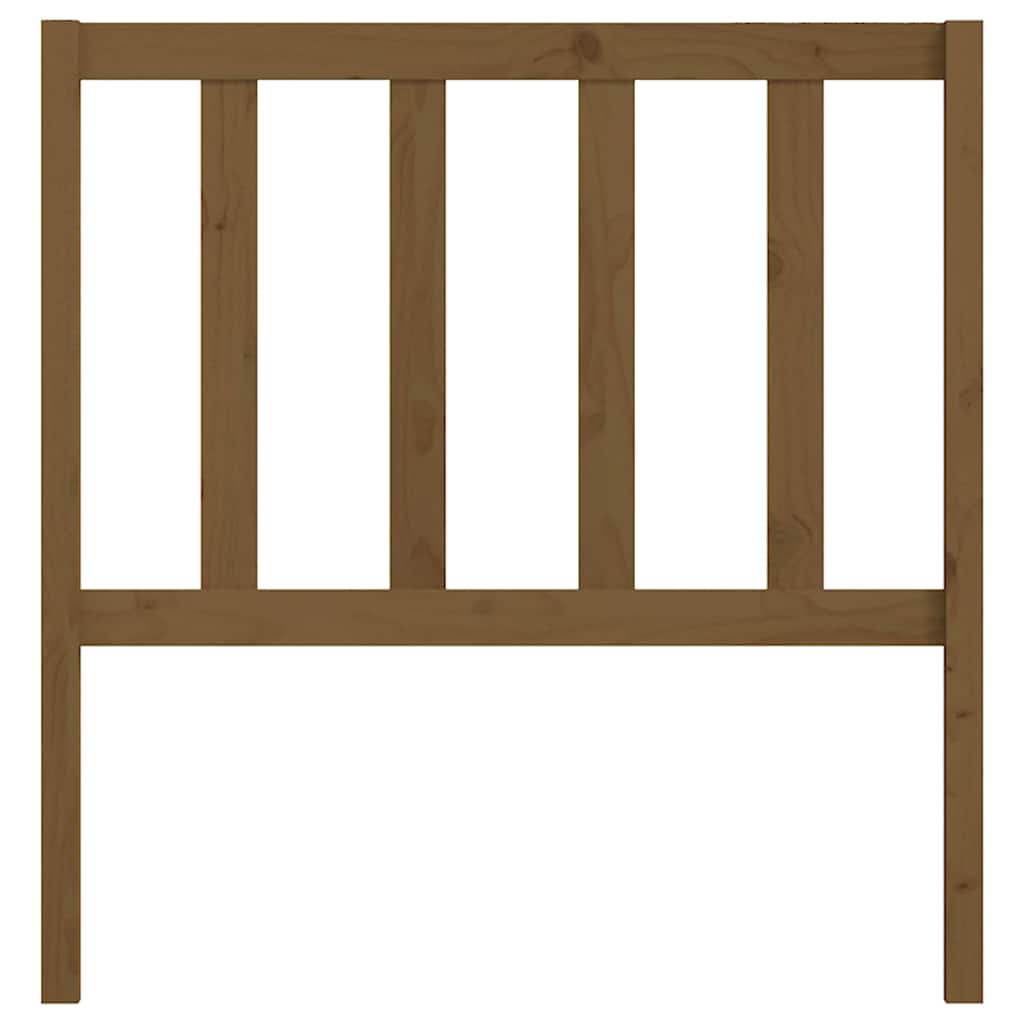 Uzglavlje za krevet boja meda 81 x 4 x 100 cm masivna borovina