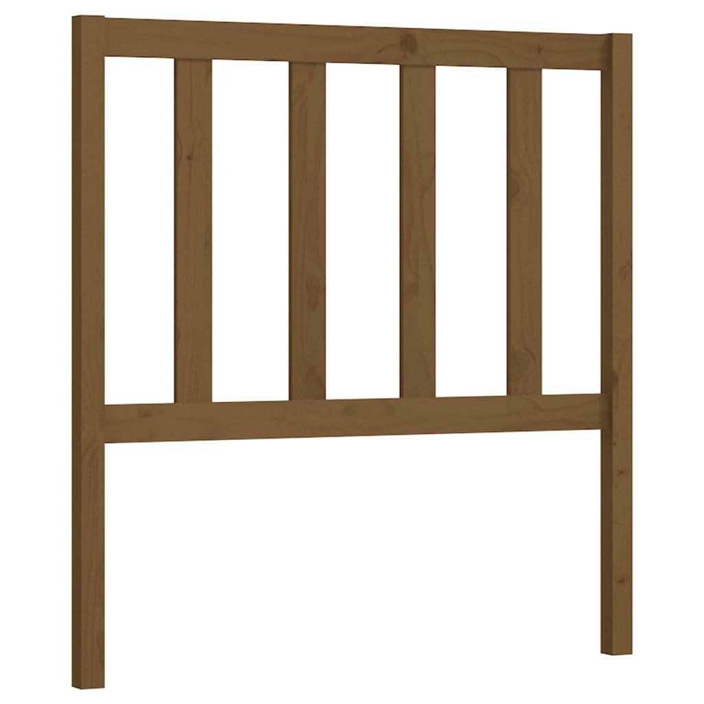 Uzglavlje za krevet boja meda 96 x 4 x 100 cm masivna borovina