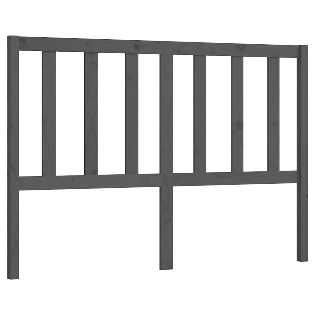 Uzglavlje za krevet sivo 156 x 4 x 100 cm od masivne borovine