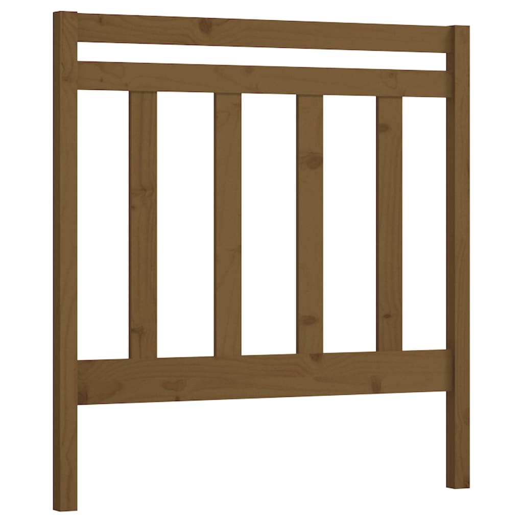 Uzglavlje za krevet boja meda 106 x 4 x 100 cm masivna borovina