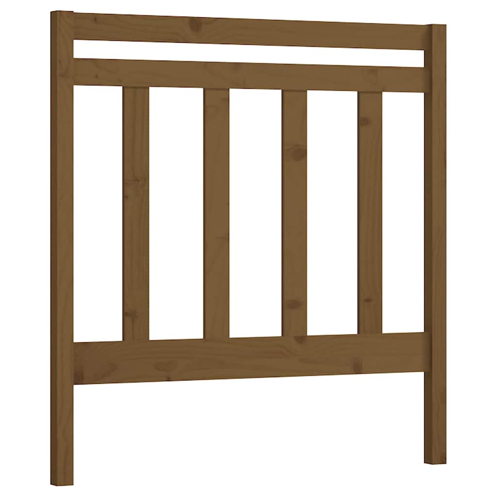 Uzglavlje za krevet boja meda 106 x 4 x 100 cm masivna borovina