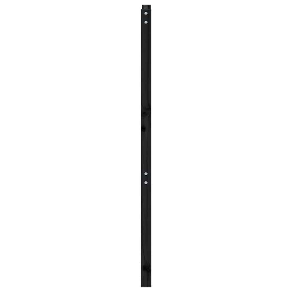 Uzglavlje za krevet crno 81 x 4 x 100 cm od masivne borovine