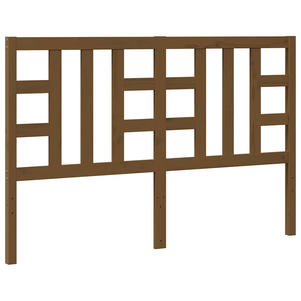 Uzglavlje za krevet boja meda 146 x 4 x 100 cm masivna borovina