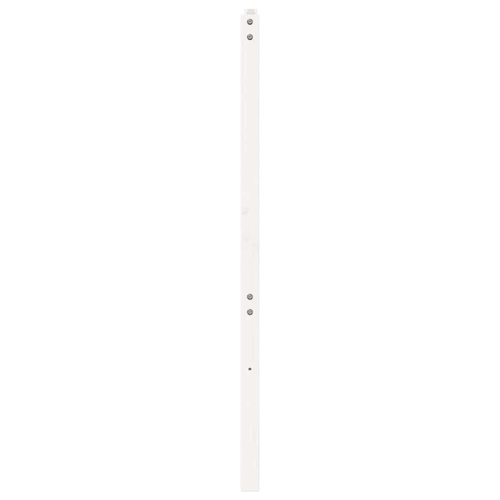 Uzglavlje za krevet bijelo 156 x 4 x 100 cm od masivne borovine