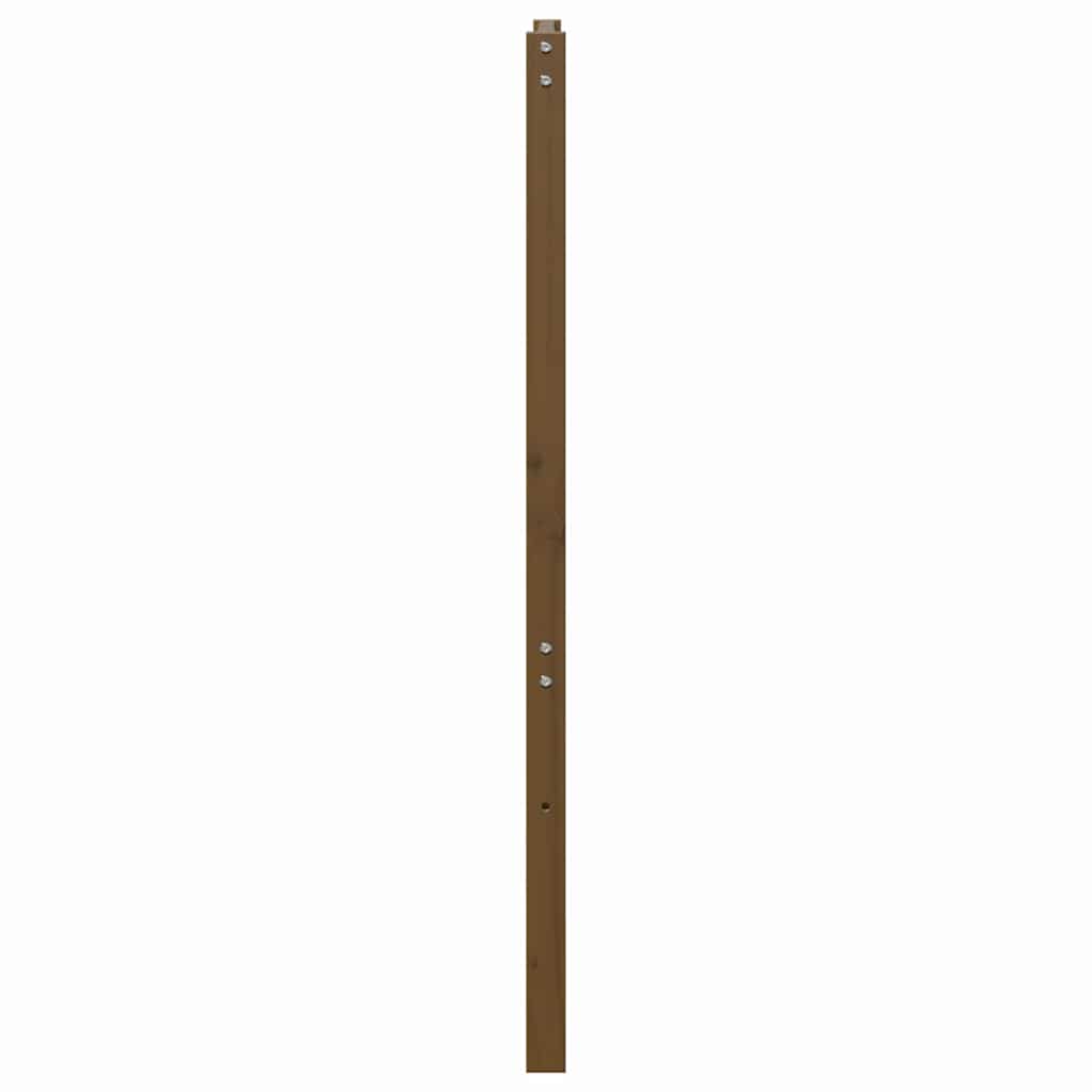 Uzglavlje za krevet boja meda 156 x 4 x 100 cm masivna borovina