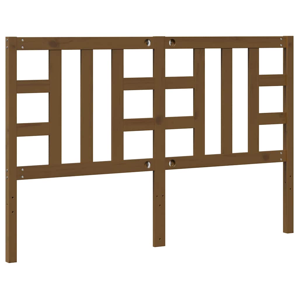 Uzglavlje za krevet boja meda 156 x 4 x 100 cm masivna borovina
