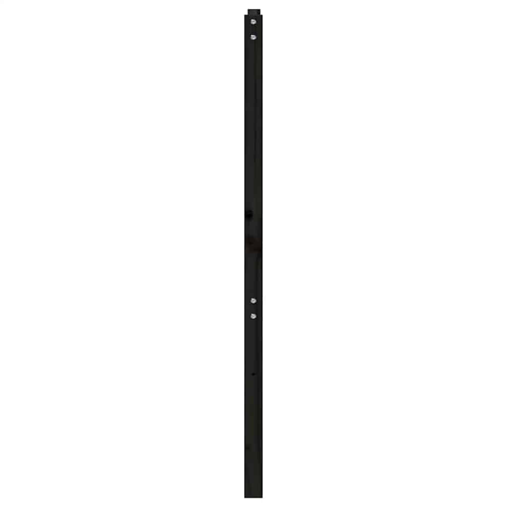 Uzglavlje za krevet crno 166 x 4 x 100 cm od masivne borovine