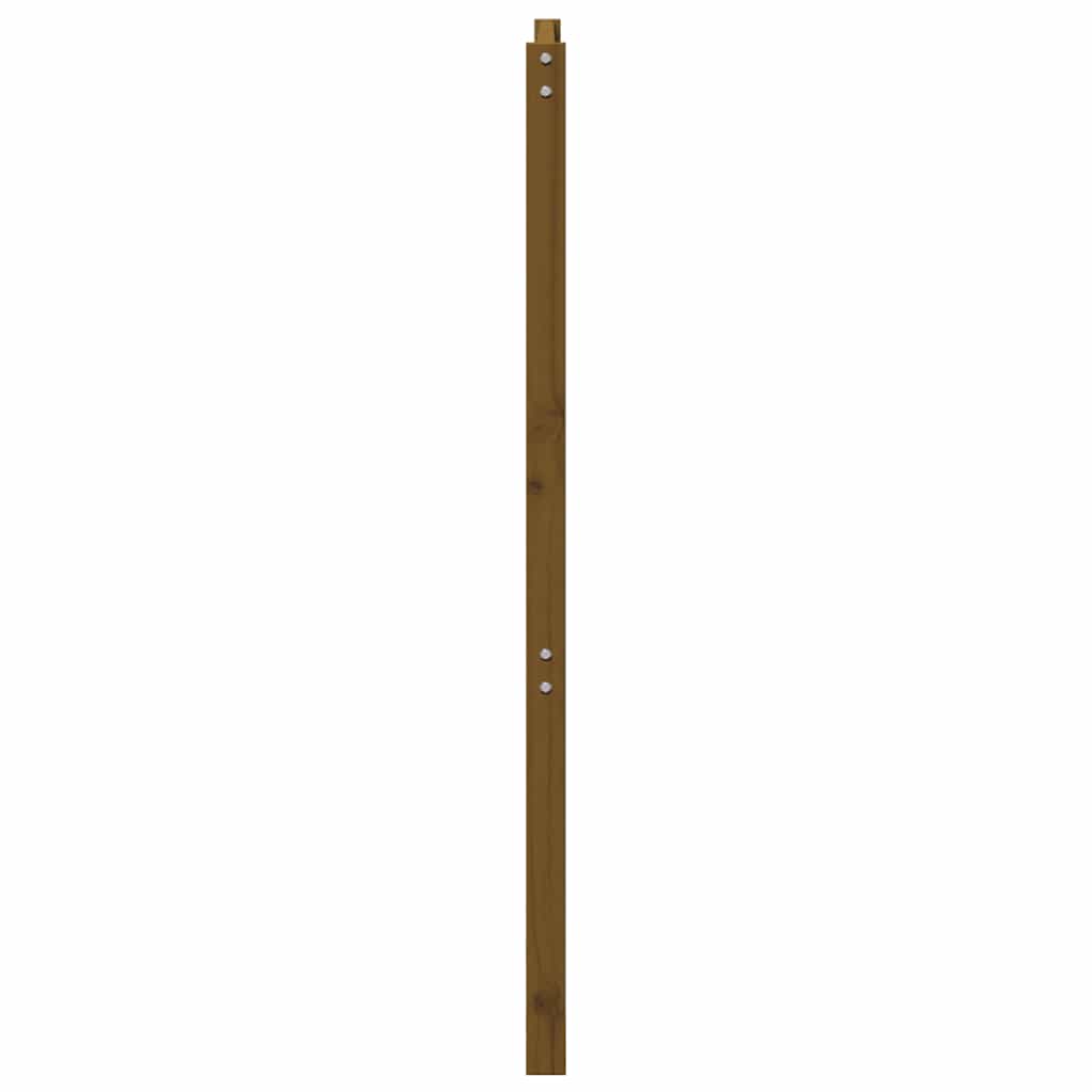 Uzglavlje za krevet boja meda 206 x 4 x 100 cm masivna borovina