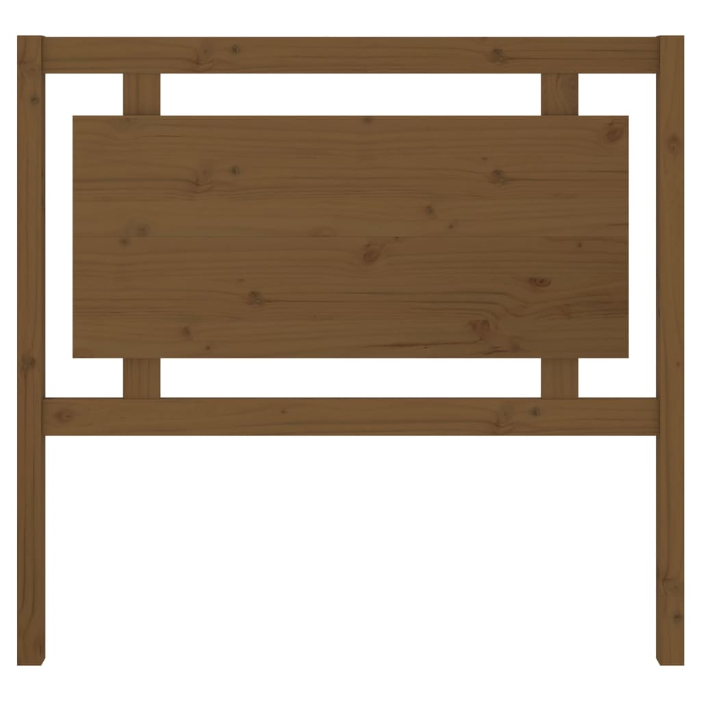 Uzglavlje za krevet boja meda 105,5x4x100 cm masivna borovina