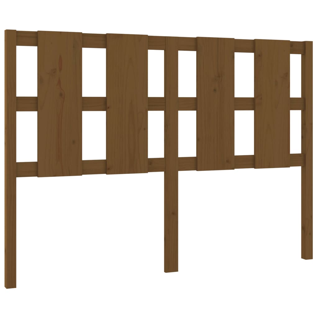 Uzglavlje za krevet boja meda 145,5x4x100 cm masivna borovina