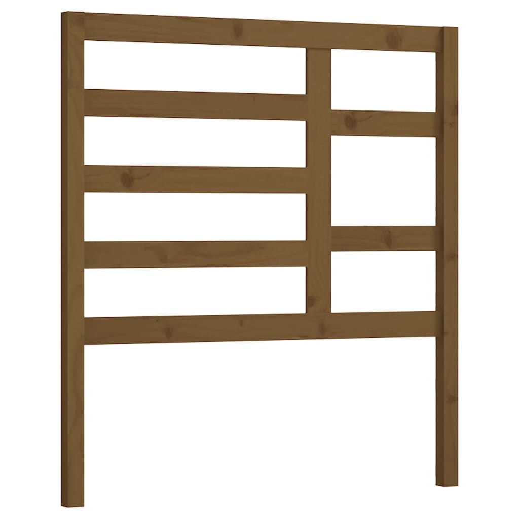 Uzglavlje za krevet boja meda 106 x 4 x 104 cm masivna borovina