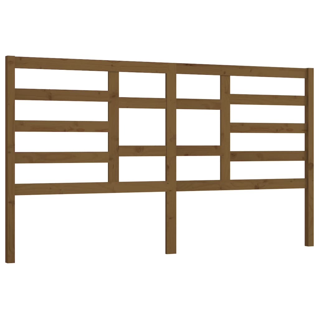 Uzglavlje za krevet boja meda 186 x 4 x 104 cm masivna borovina