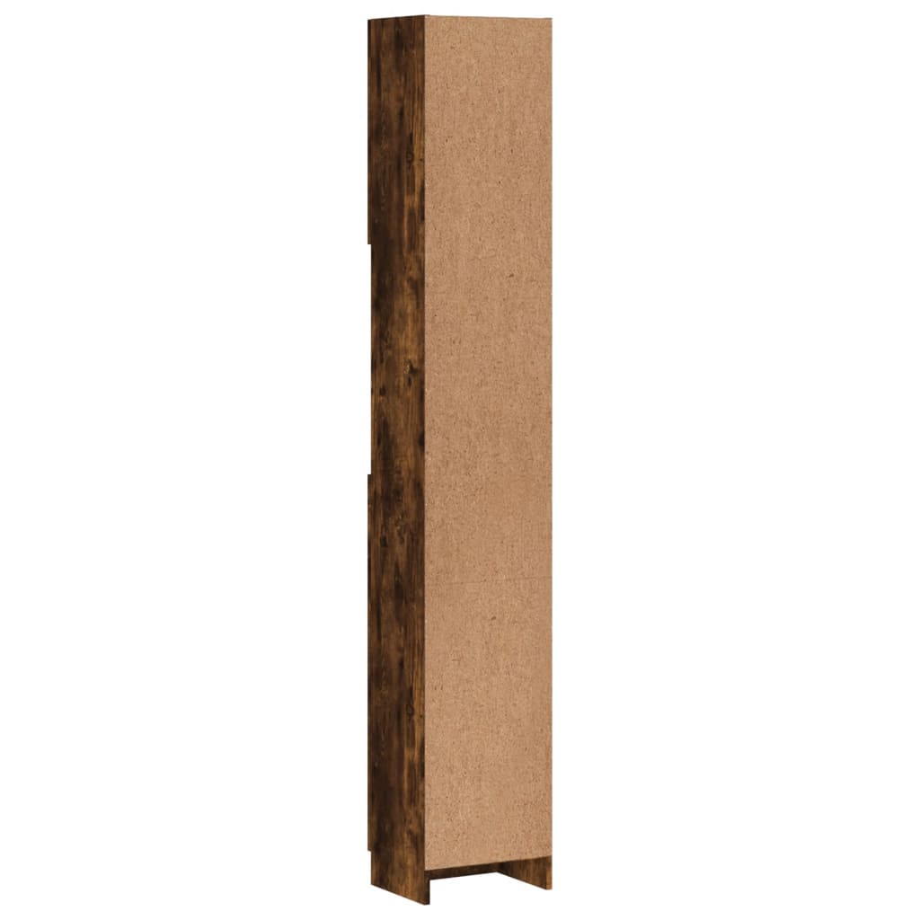 Kupaonski ormarić boja dimljenog hrasta 32x25,5x190 cm drveni