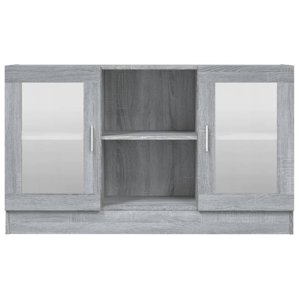 Vitrina boja sivog hrasta sonome 120 x 30,5 x 70 cm drvena