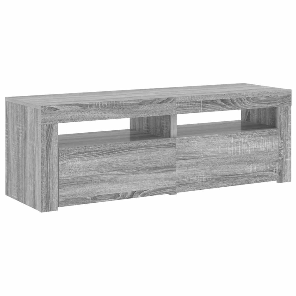 TV ormarić s LED svjetlima boja hrasta sonome 120 x 35 x 40 cm