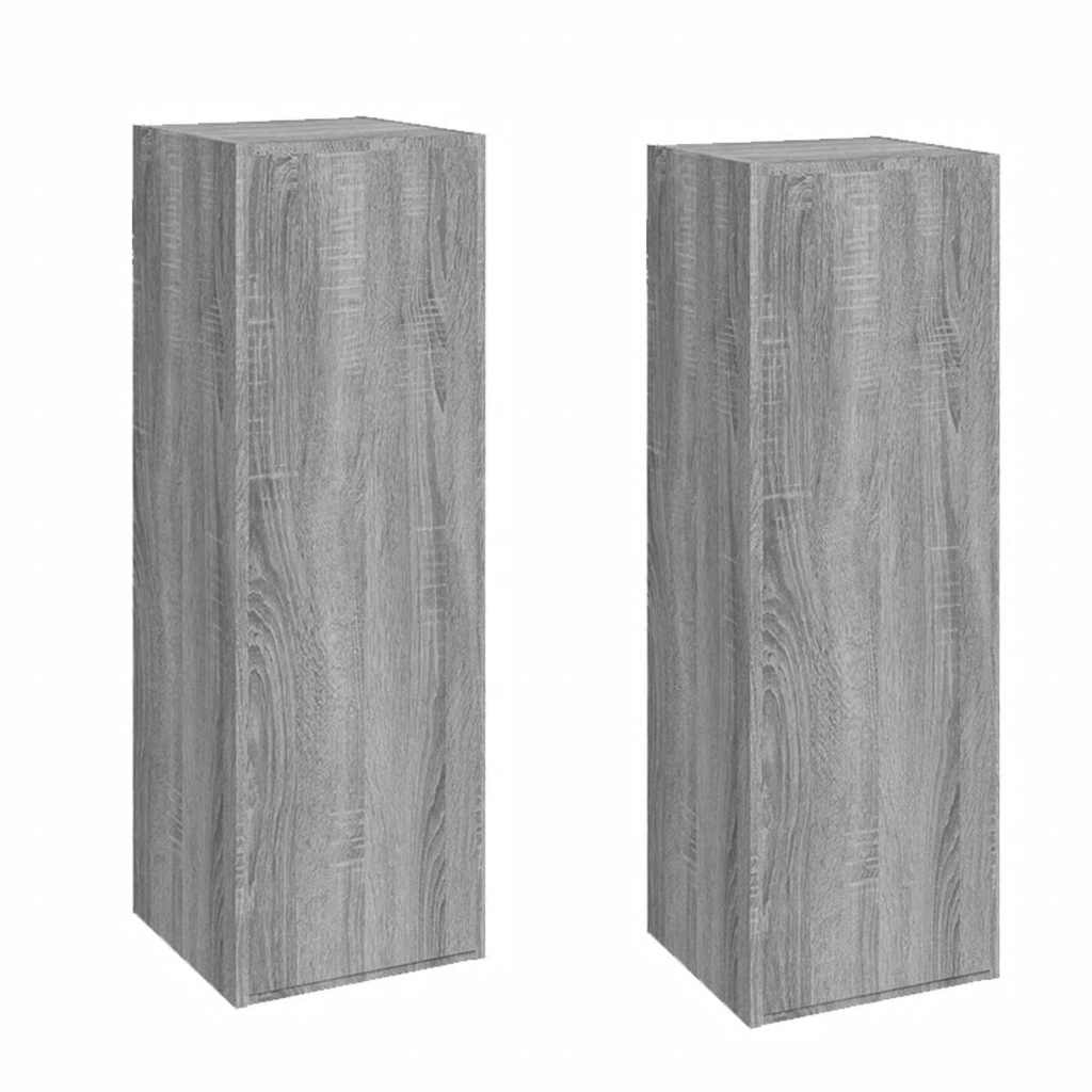 TV ormarići 2 kom boja sivog hrasta sonome 30,5x30x90 cm drveni