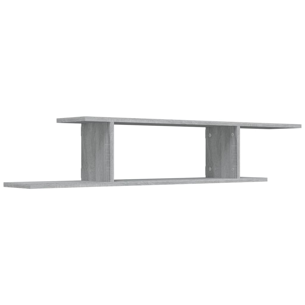Zidna TV polica boja hrasta 125x18x23 cm konstruirano drvo