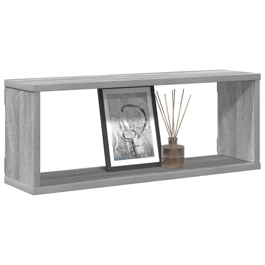 Kockaste zidne police 4 kom hrast sonoma 60 x 15 x 23 cm drvene