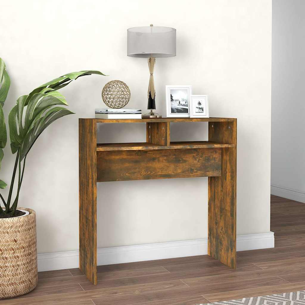 Konzolni stol boja hrasta 78 x 30 x 80 cm od konstruiranog drva