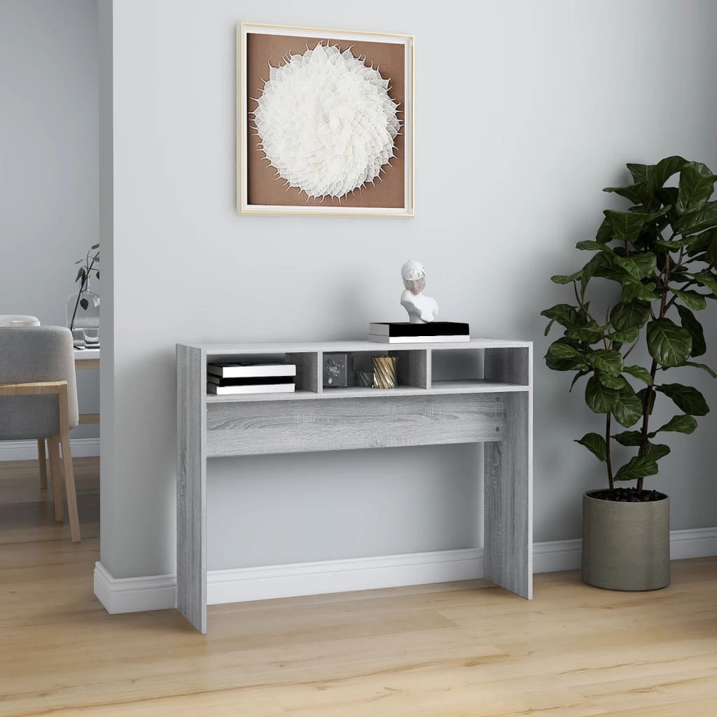 Konzolni stol boja hrasta sonome 105x30x80 cm konstruirano drvo