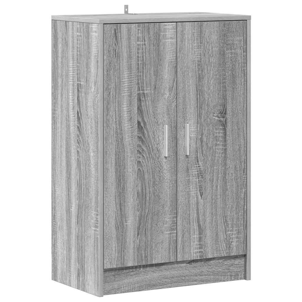Ormarić za cipele sivi hrast 60 x 35 x 92 cm konstruirano drvo