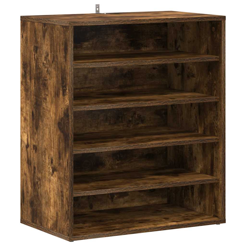 Ormarić za cipele dimljeni hrast 60x35x70 cm konstruirano drvo