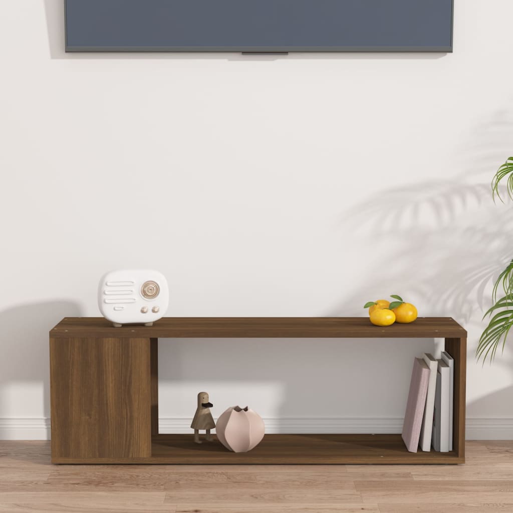 TV ormarić boja smeđeg hrasta 100x24x32 cm konstruirano drvo