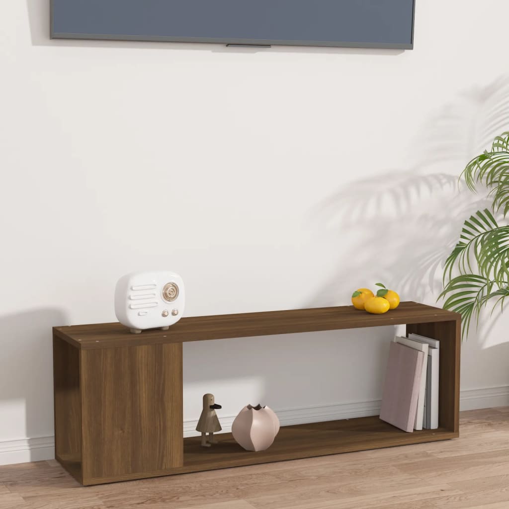 TV ormarić boja smeđeg hrasta 100x24x32 cm konstruirano drvo