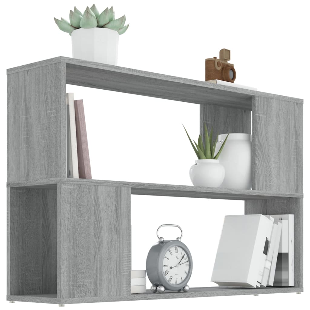 Ormarić za knjige sivi hrast 100x24x63 cm konstruirano drvo